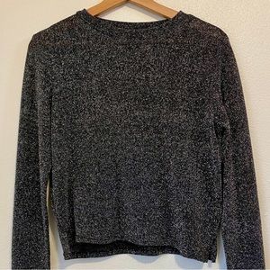 H&M Divided Sparkly Long-Sleeve Top